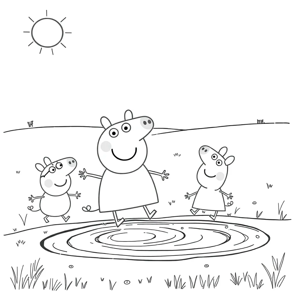 Peppa Pig coloring page