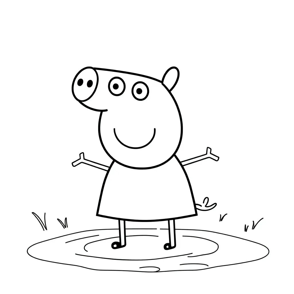 Peppa Pig coloring page