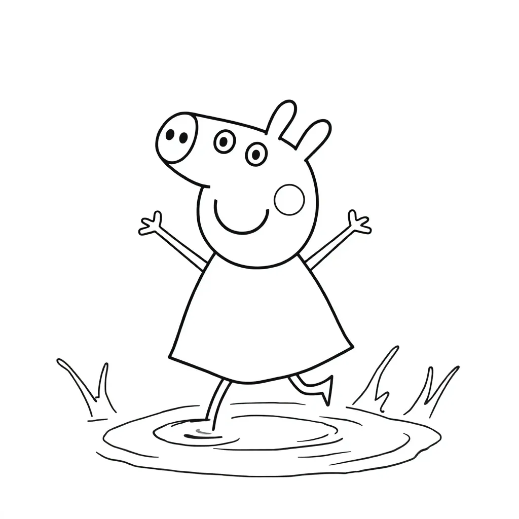 Peppa Pig coloring page