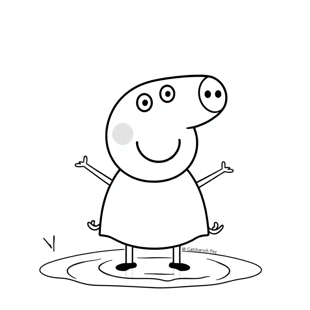 Peppa Pig coloring page