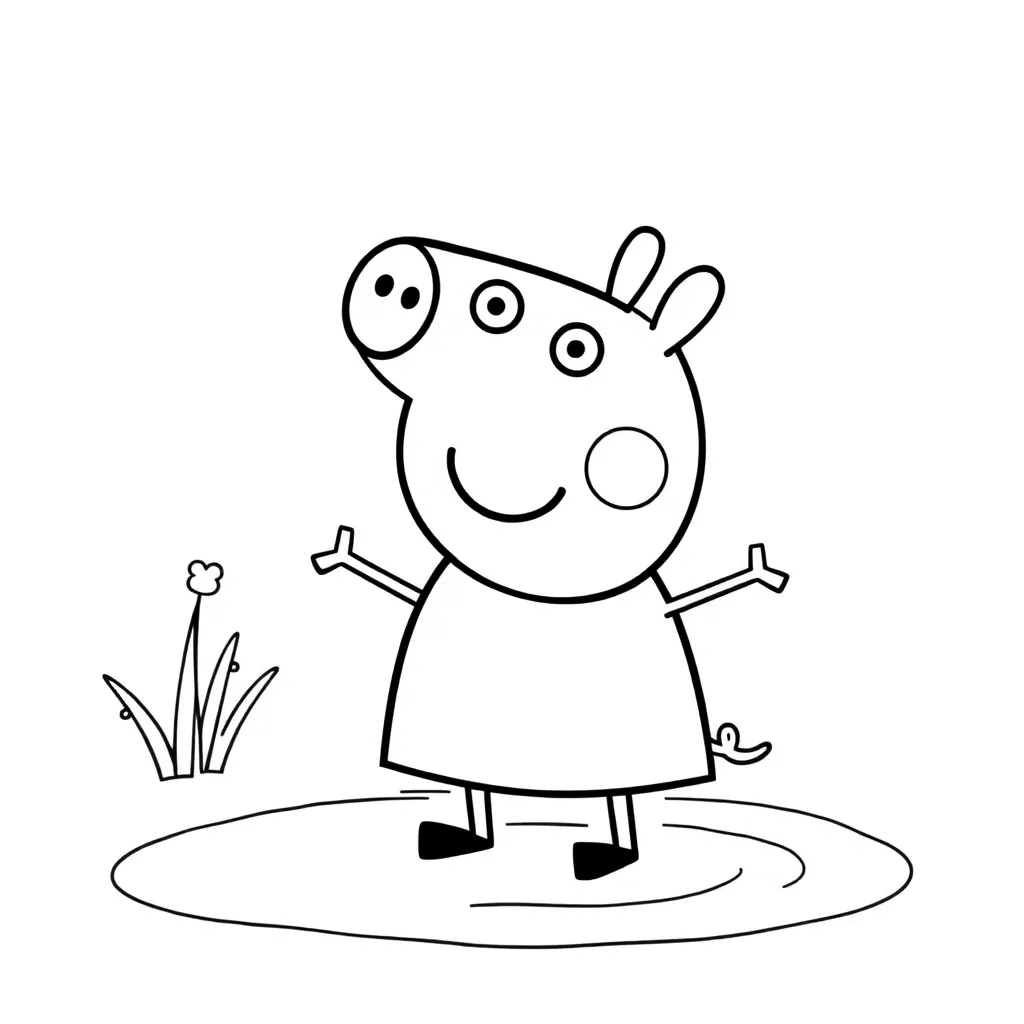 Peppa Pig coloring page