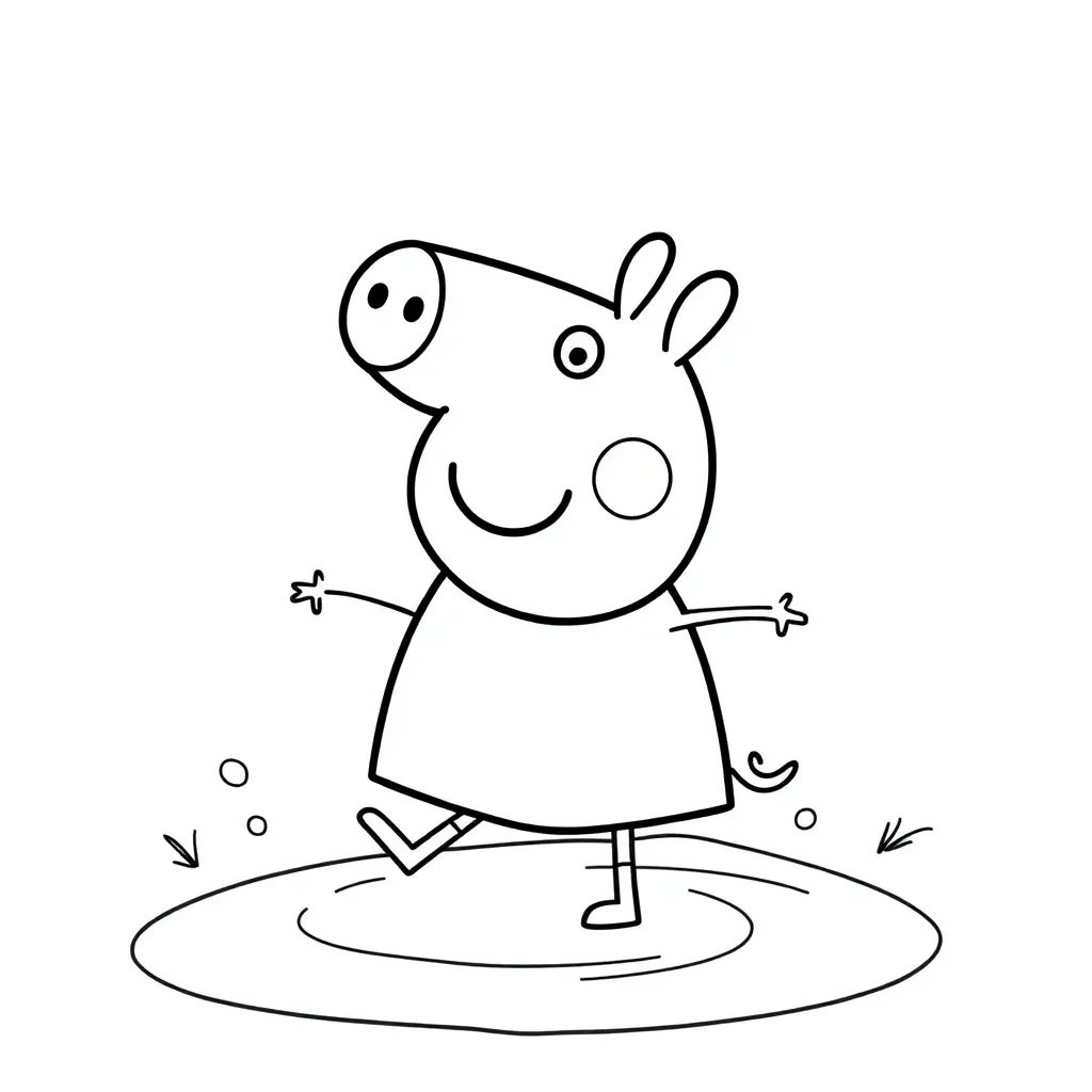 Peppa Pig coloring page