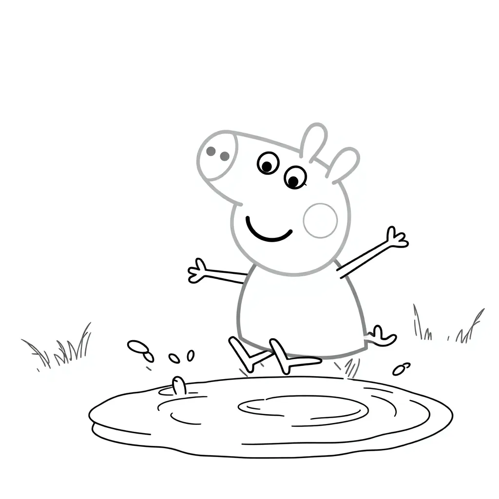 Peppa Pig coloring page