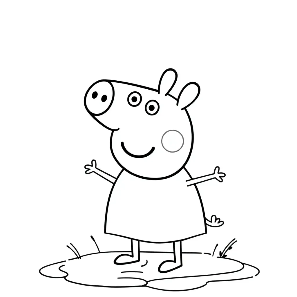 Peppa Pig coloring page