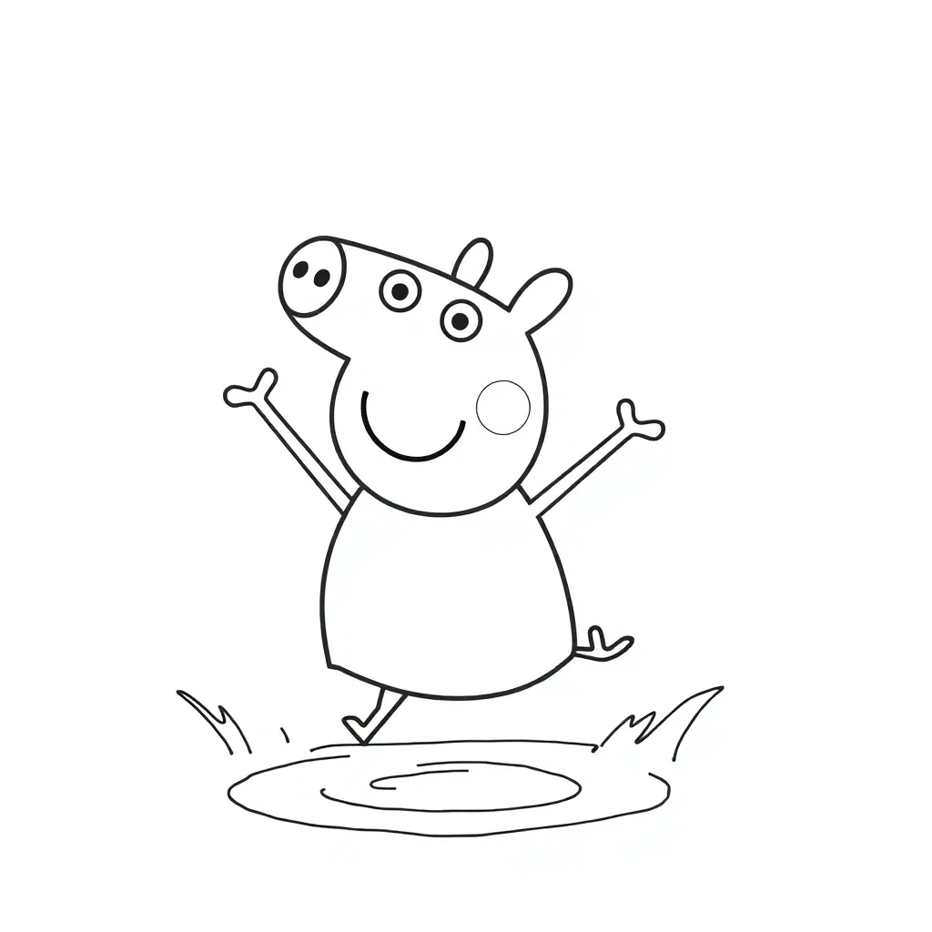 Peppa Pig coloring page