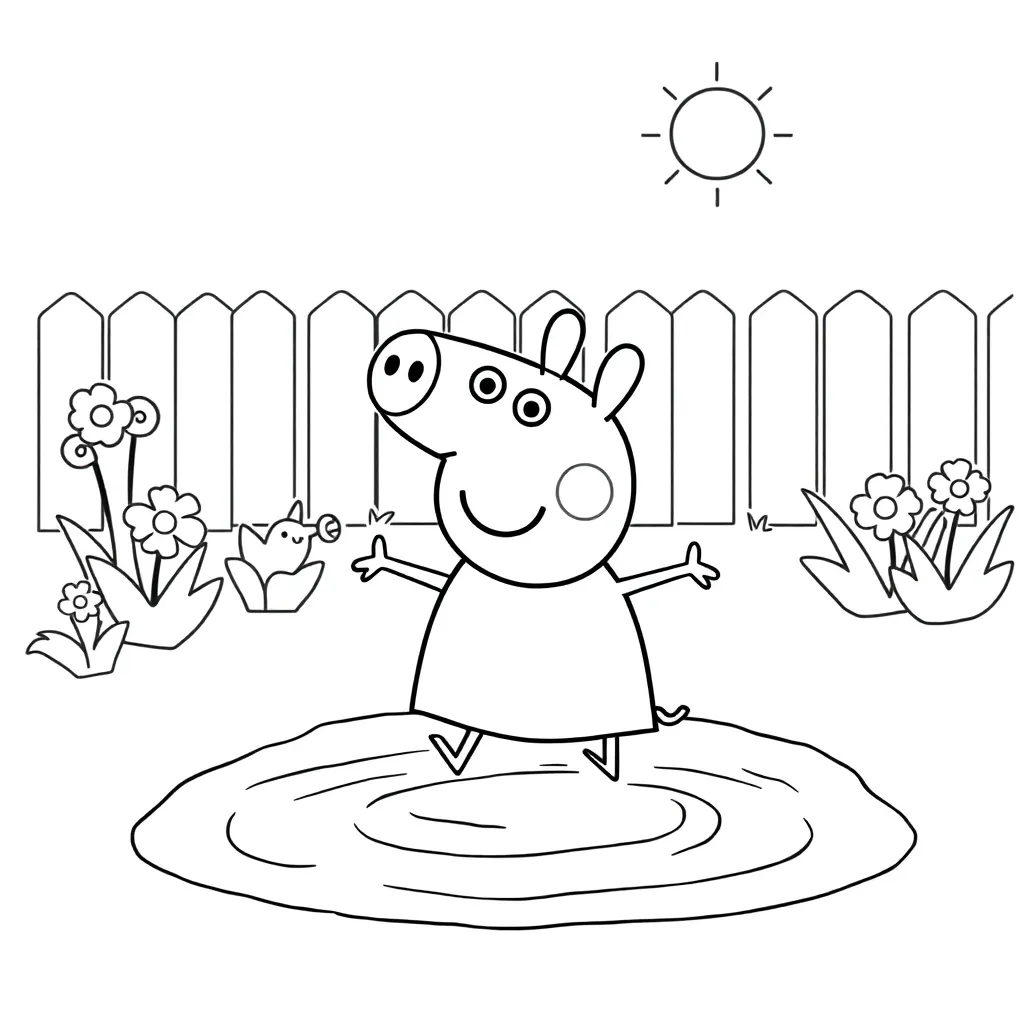 Peppa Pig coloring page