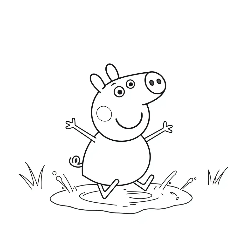 Peppa Pig coloring page