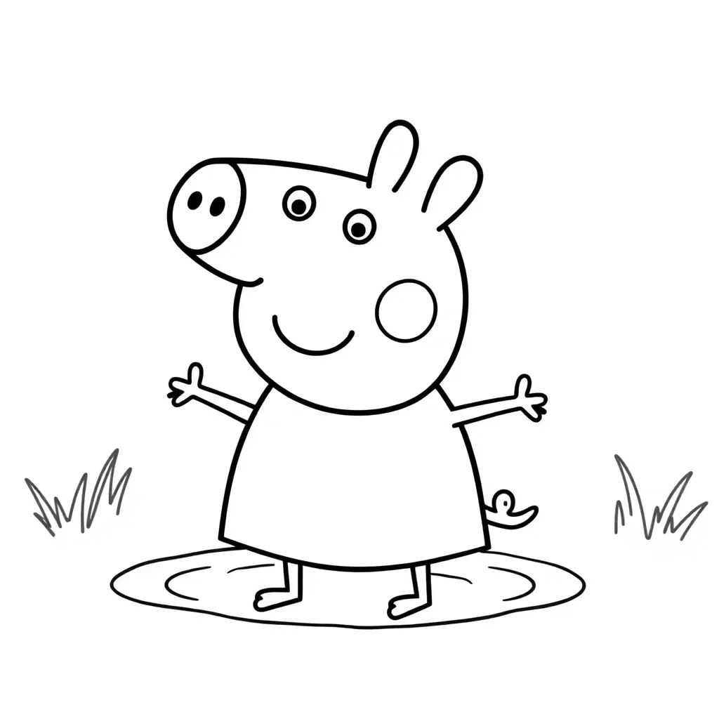 Peppa Pig coloring page