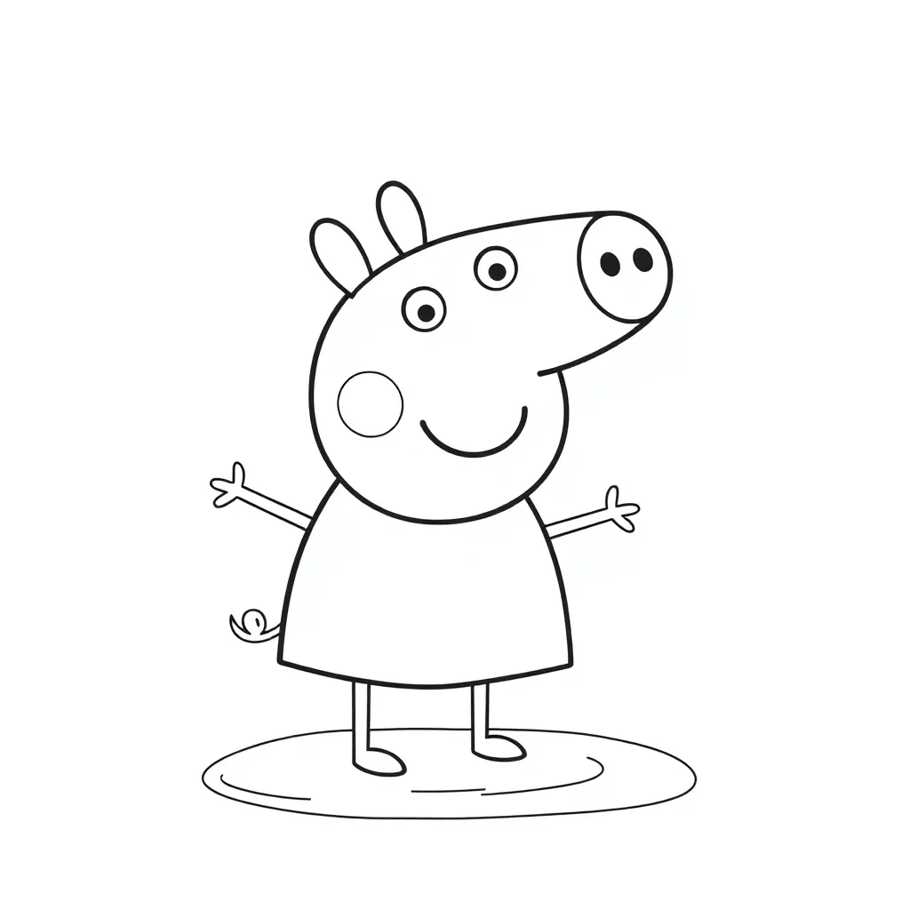 Peppa Pig coloring page
