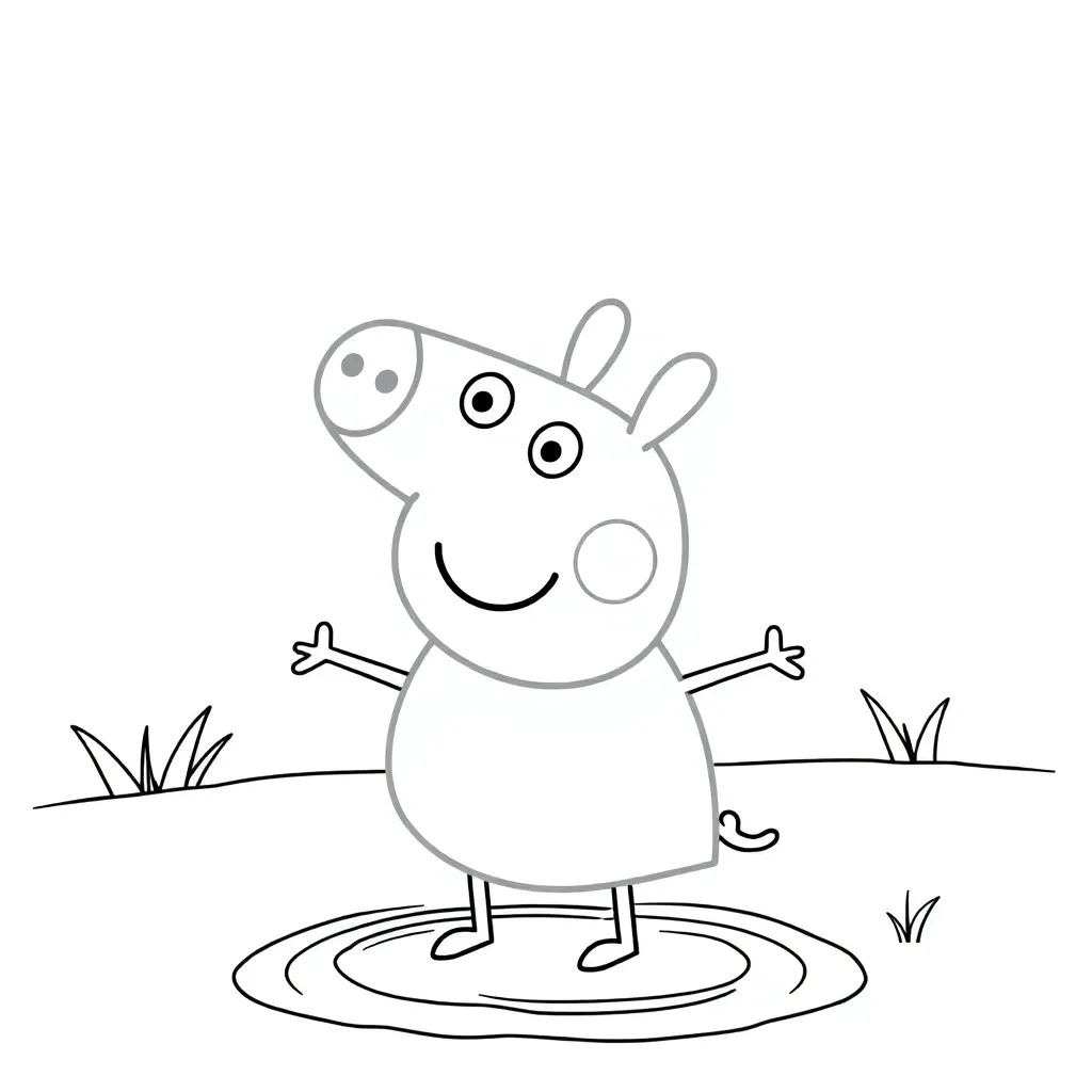 Peppa Pig coloring page