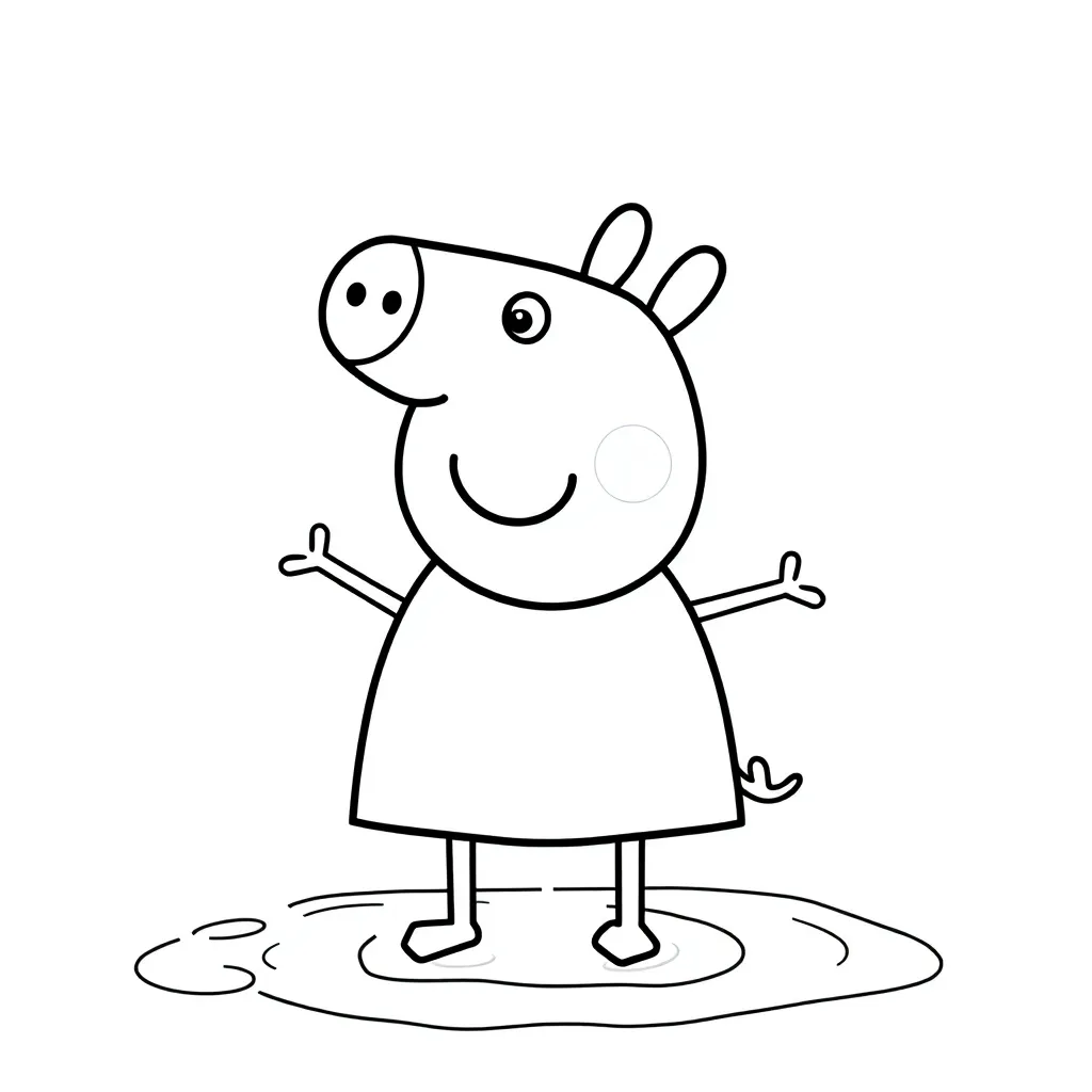 Peppa Pig coloring page