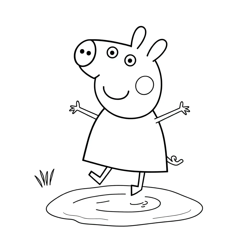 Peppa Pig coloring page