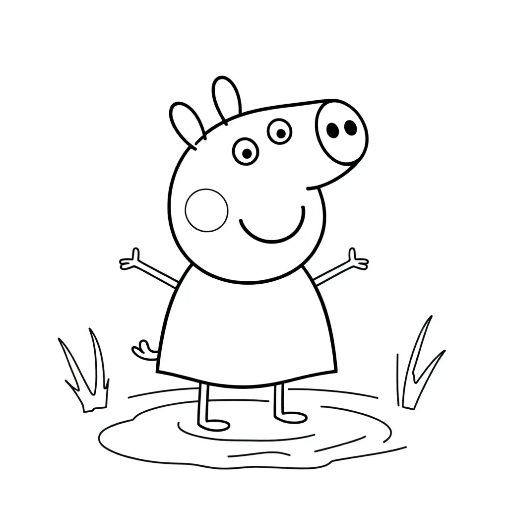 Peppa Pig coloring page