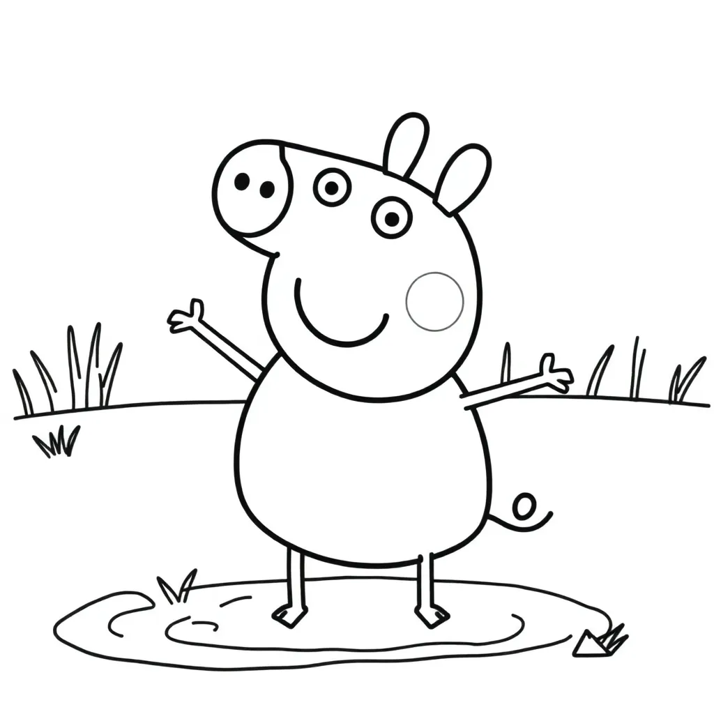 Peppa Pig coloring page