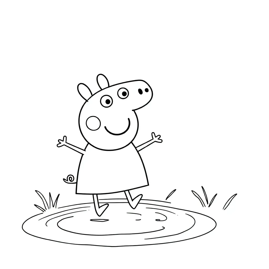 Peppa Pig coloring page