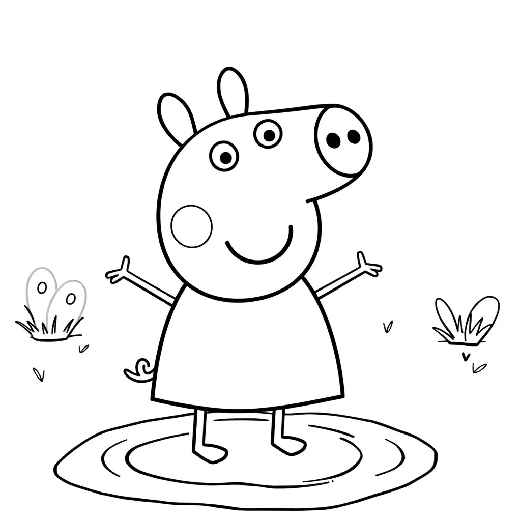 Peppa Pig coloring page