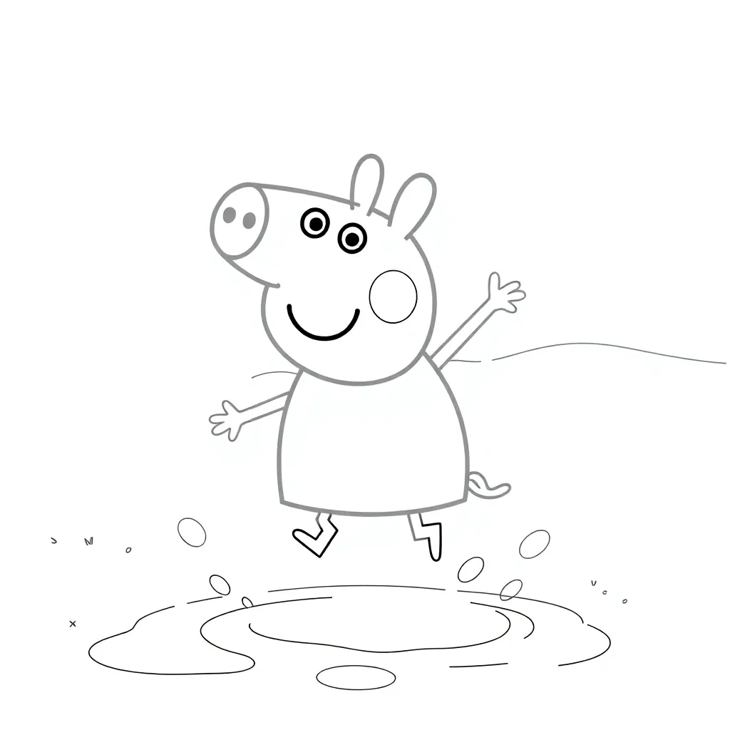 Peppa Pig coloring page