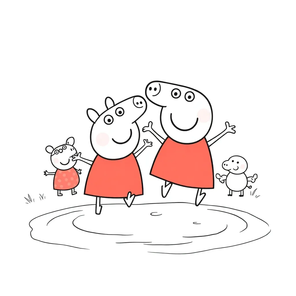 Peppa Pig coloring page