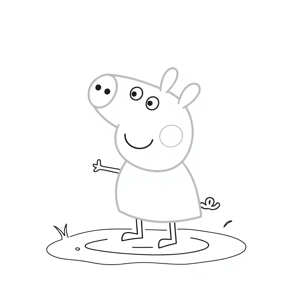 Peppa Pig coloring page