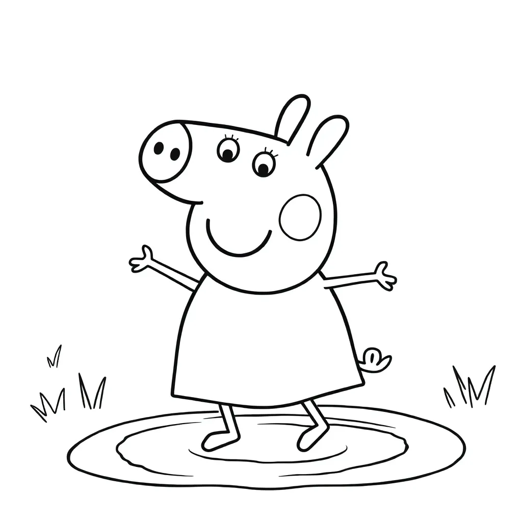 Peppa Pig coloring page