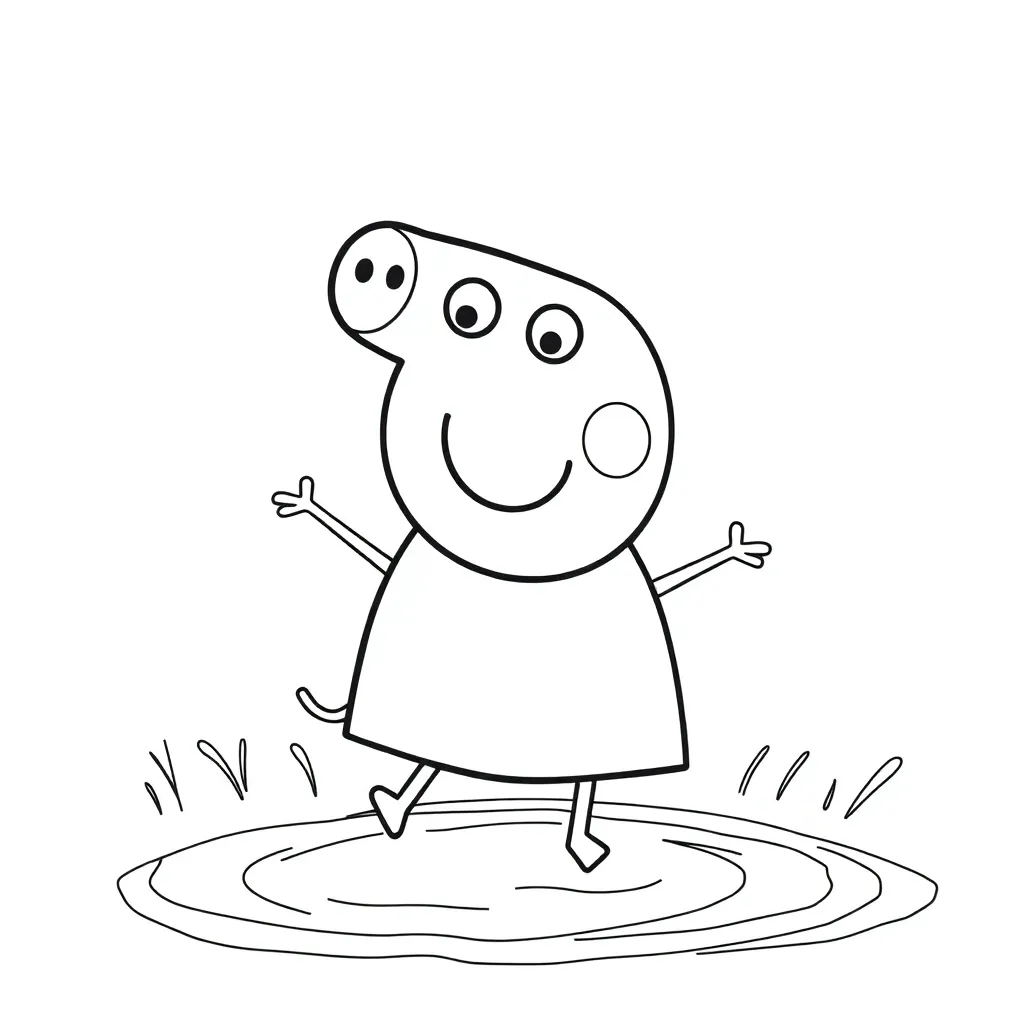 Peppa Pig coloring page