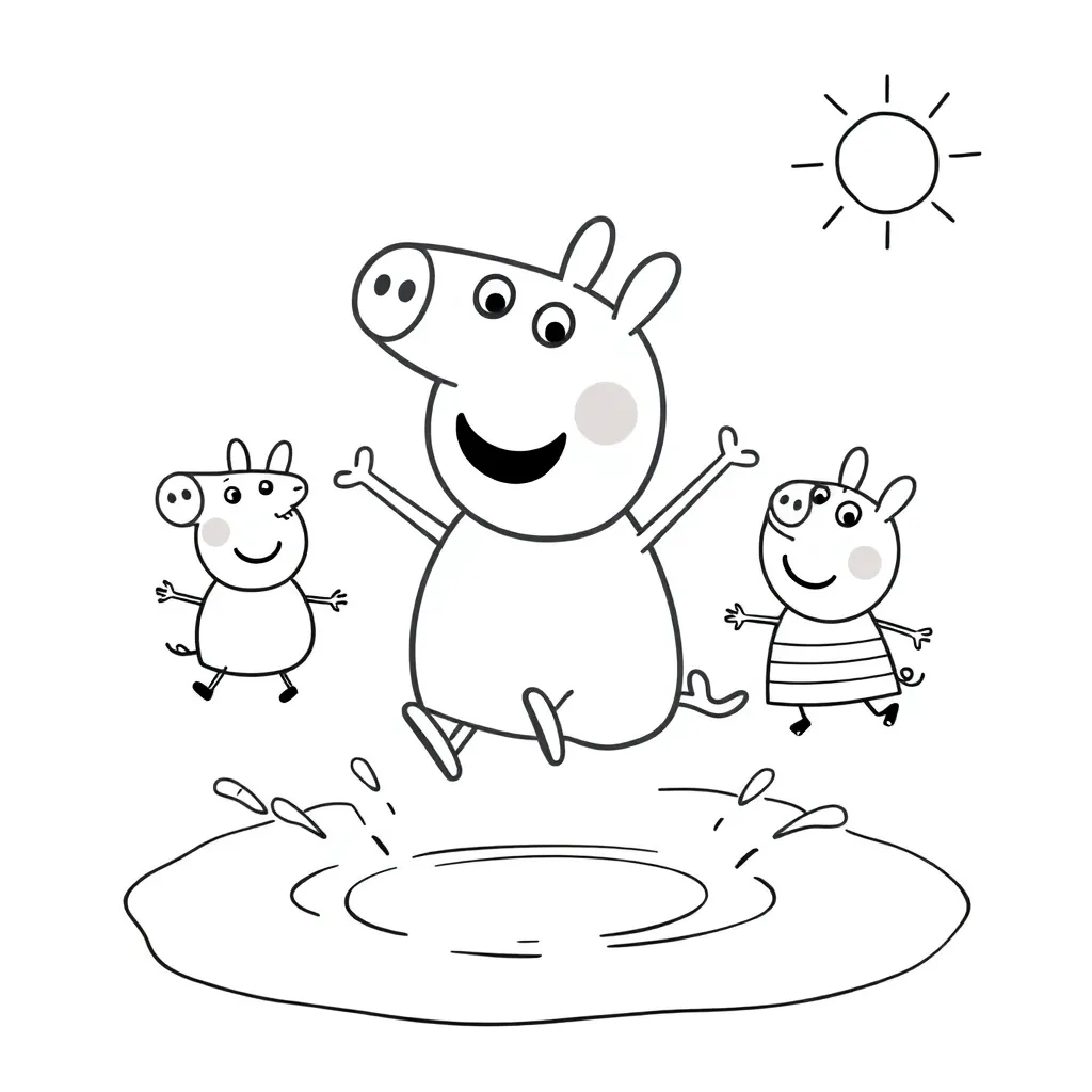 Peppa Pig coloring page