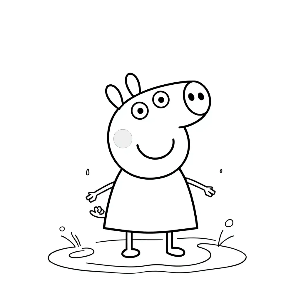 Peppa Pig coloring page