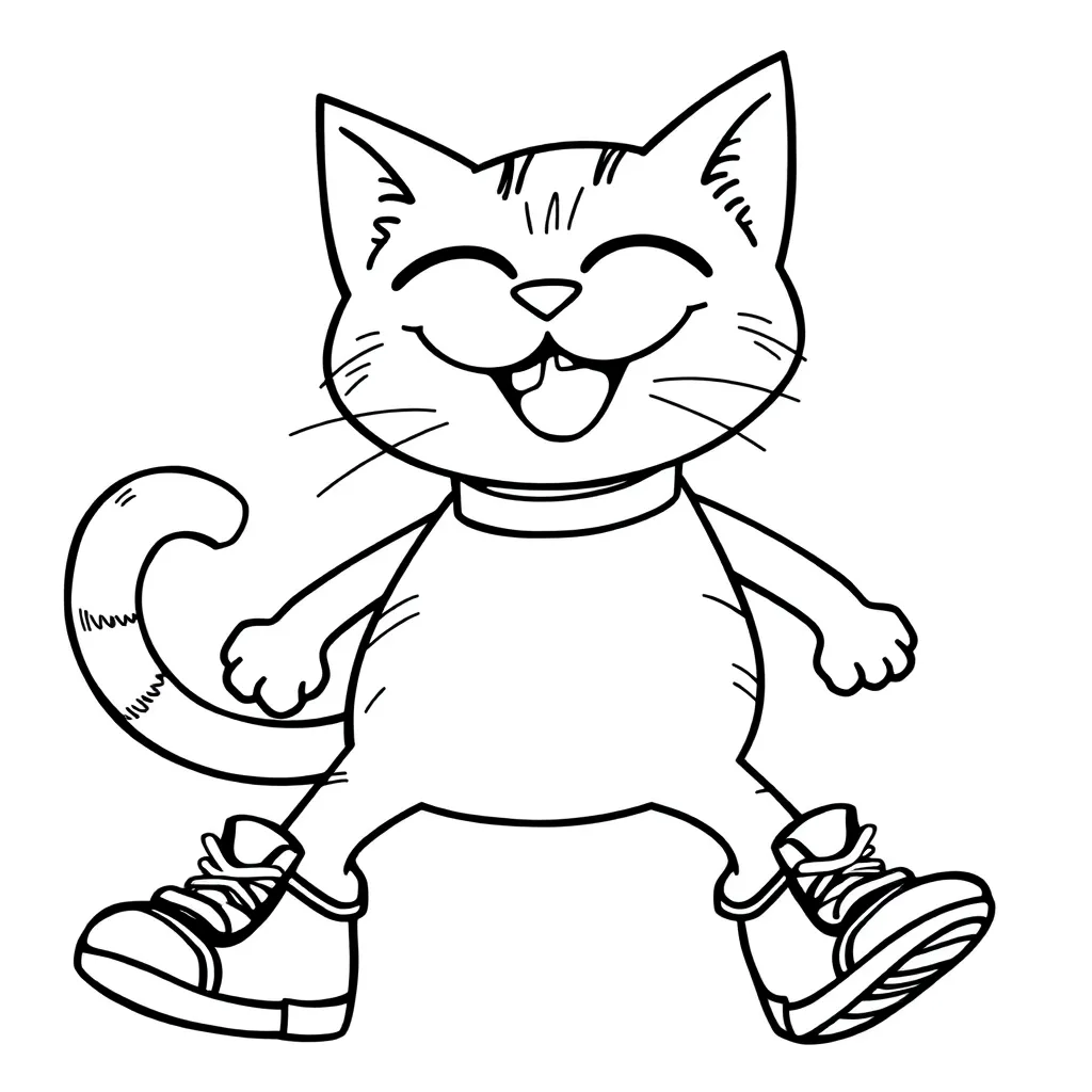 Pete The Cat coloring page