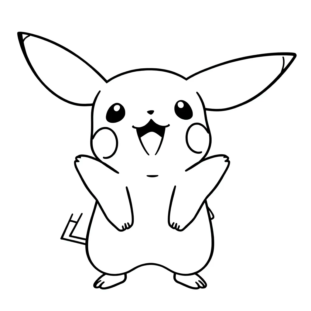 Pikachu coloring page