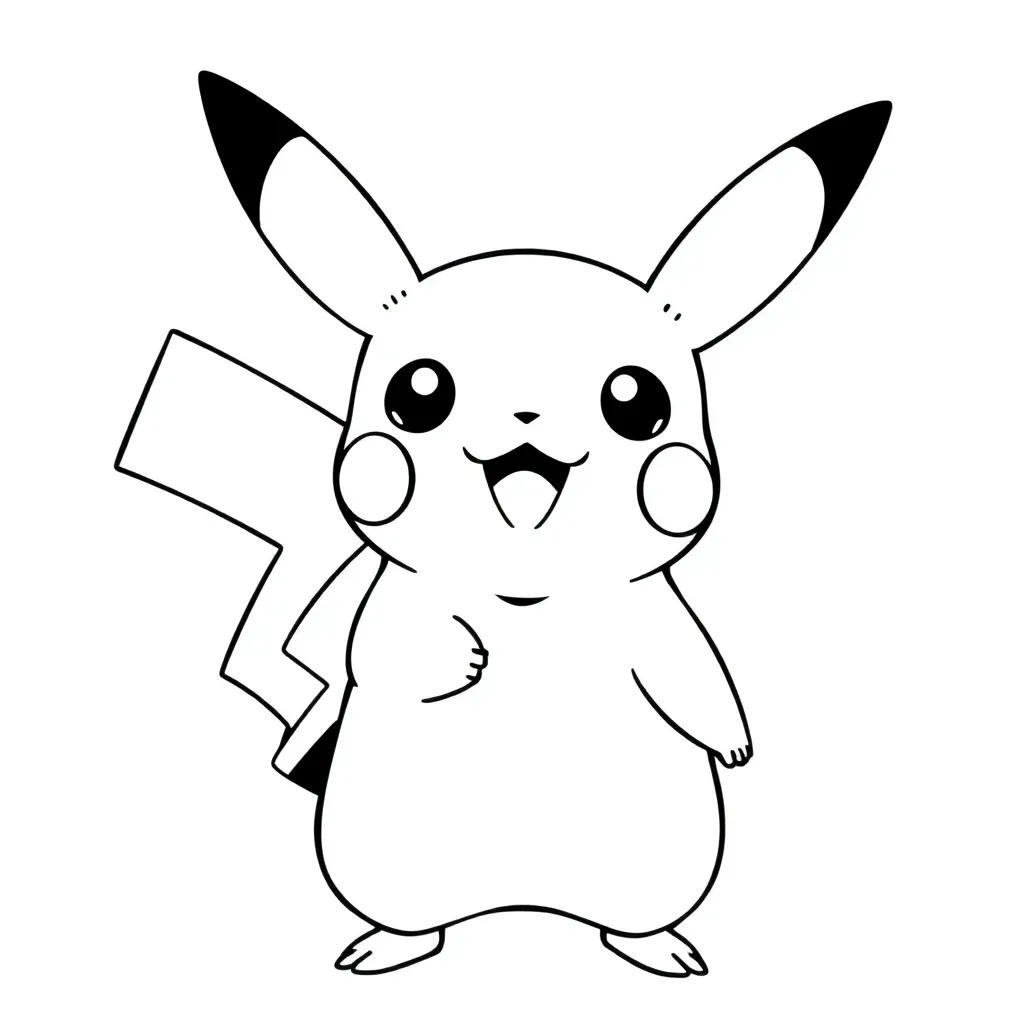 Pikachu coloring page