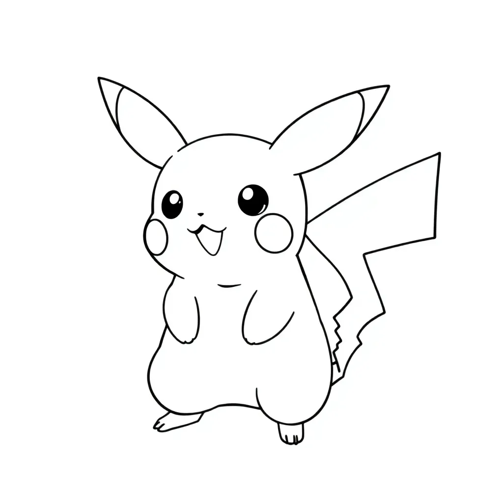 Pikachu coloring page