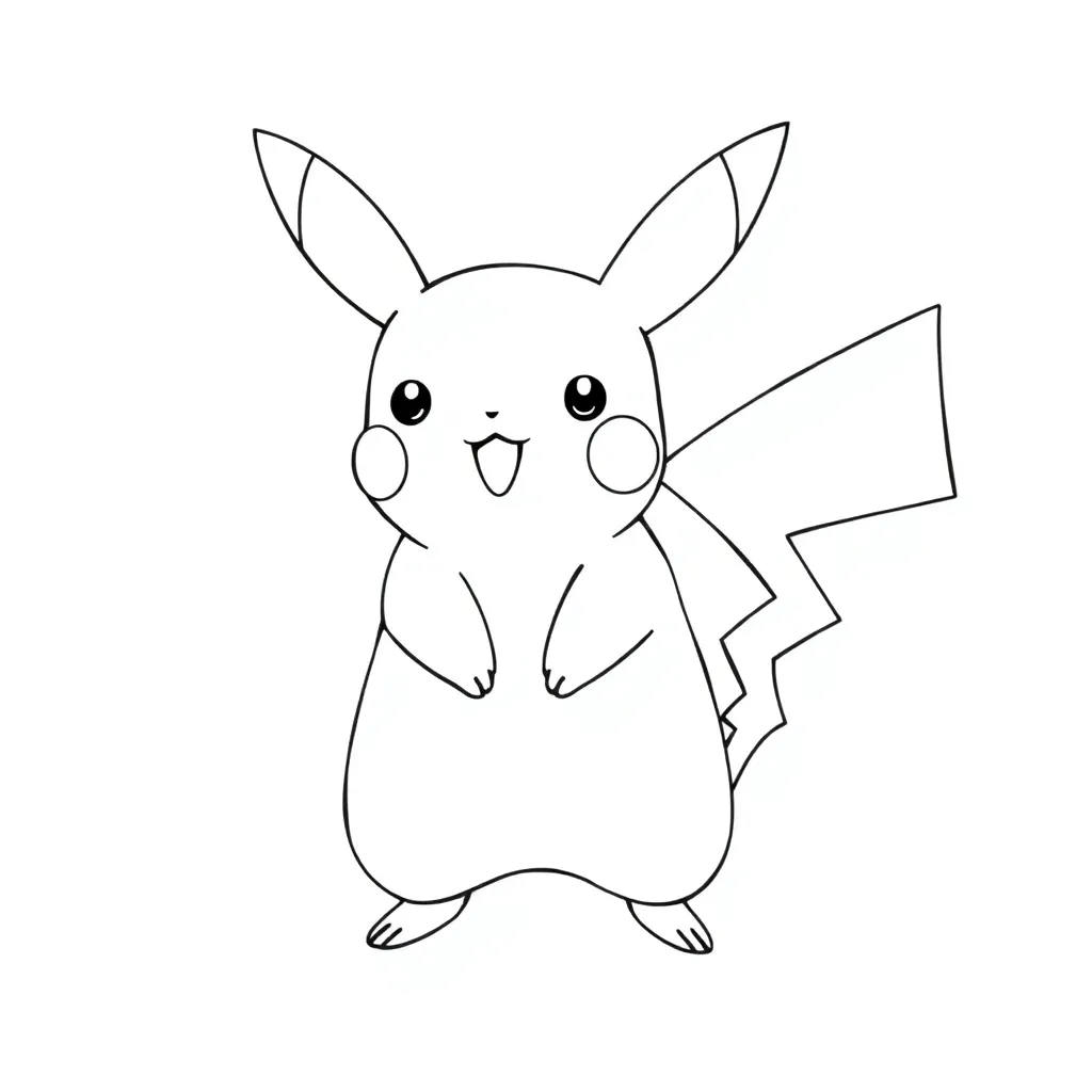 Pikachu coloring page