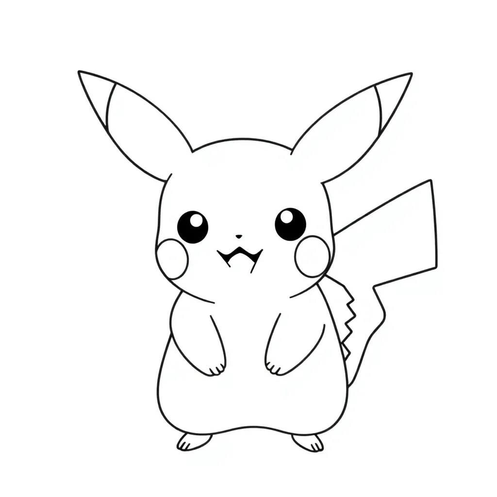 Pikachu coloring page