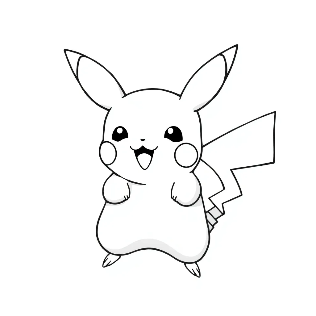 Pikachu coloring page