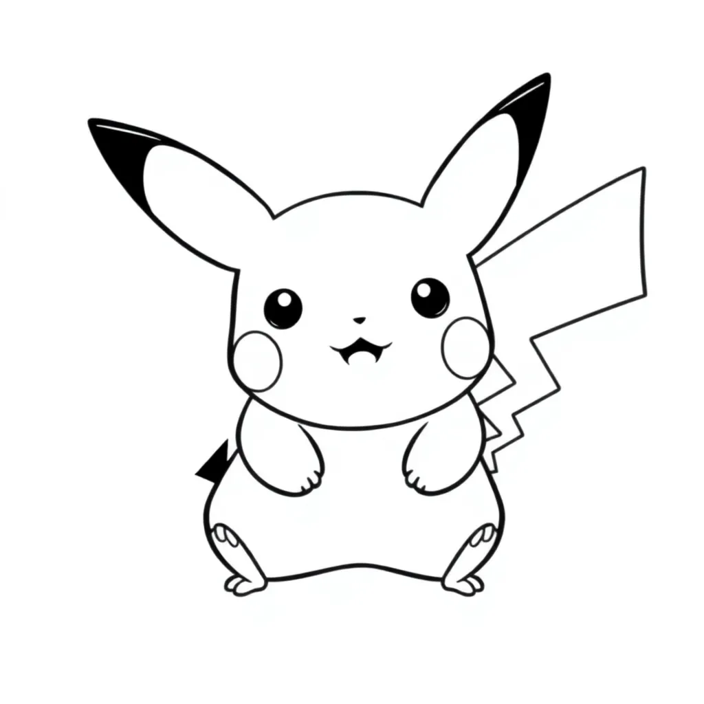 Pikachu coloring page