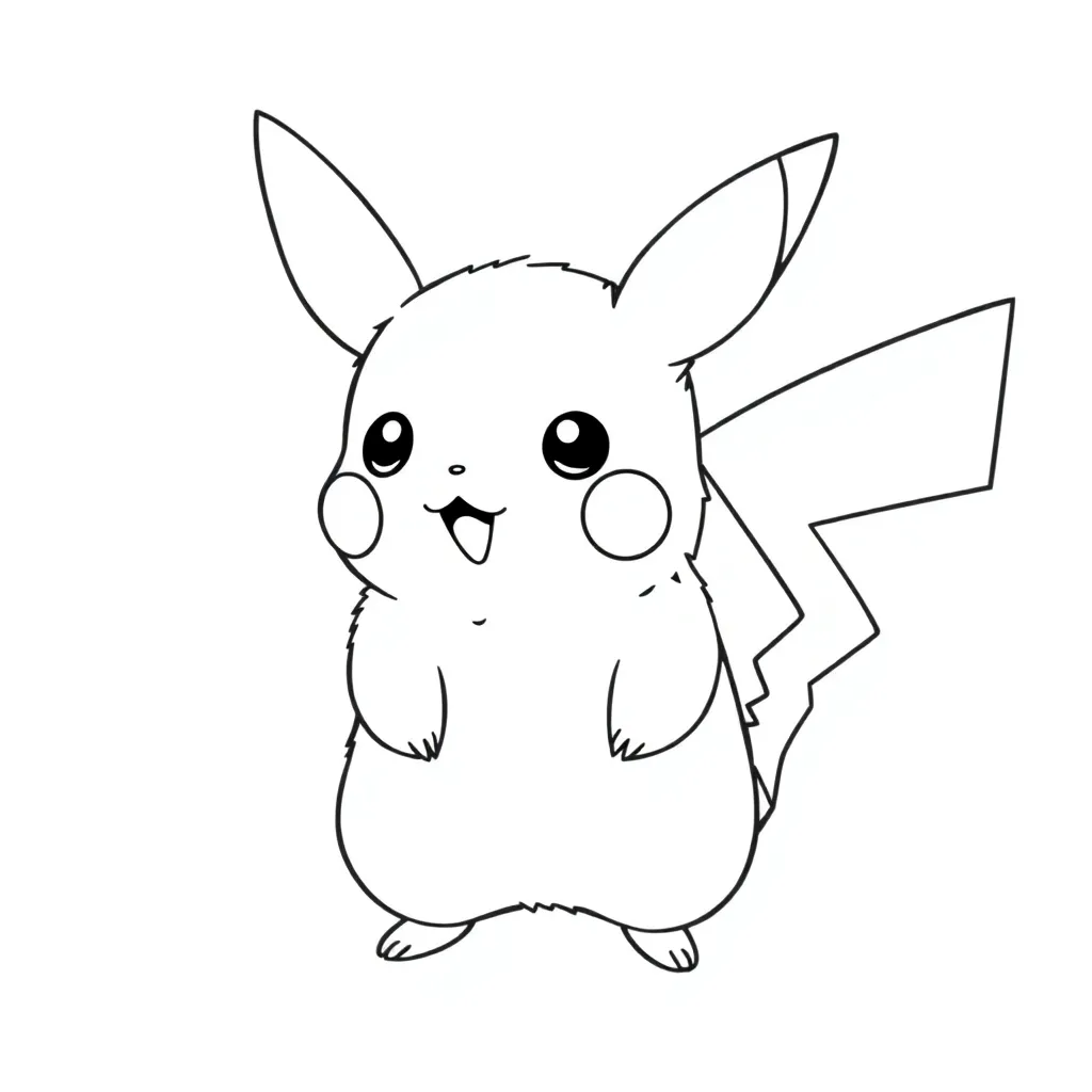 Pikachu coloring page