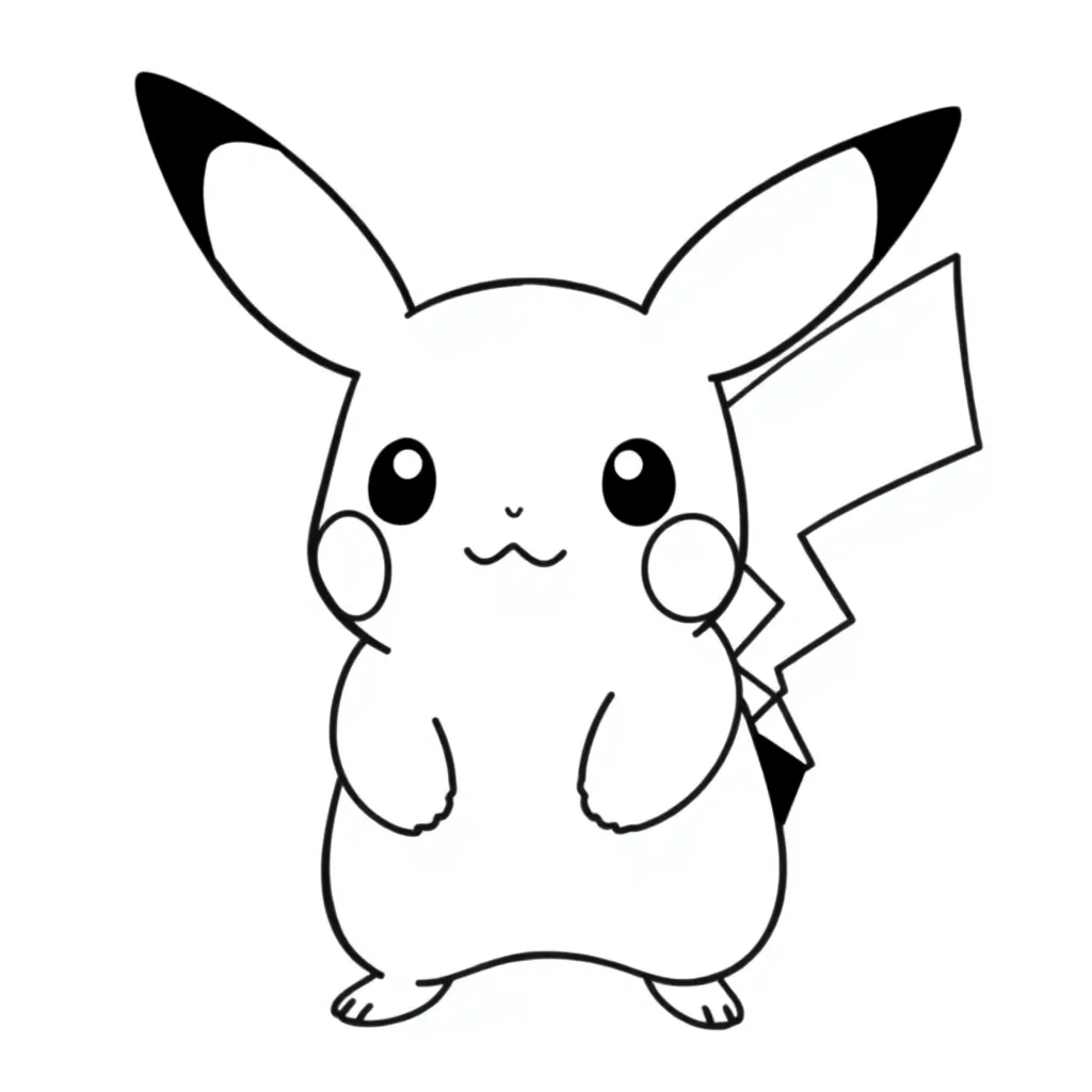 Pikachu coloring page