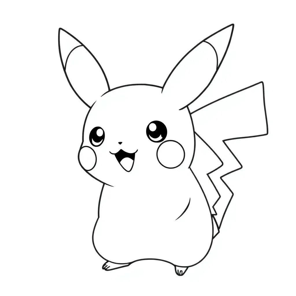 Pikachu coloring page