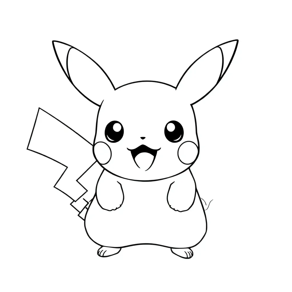 Pikachu coloring page