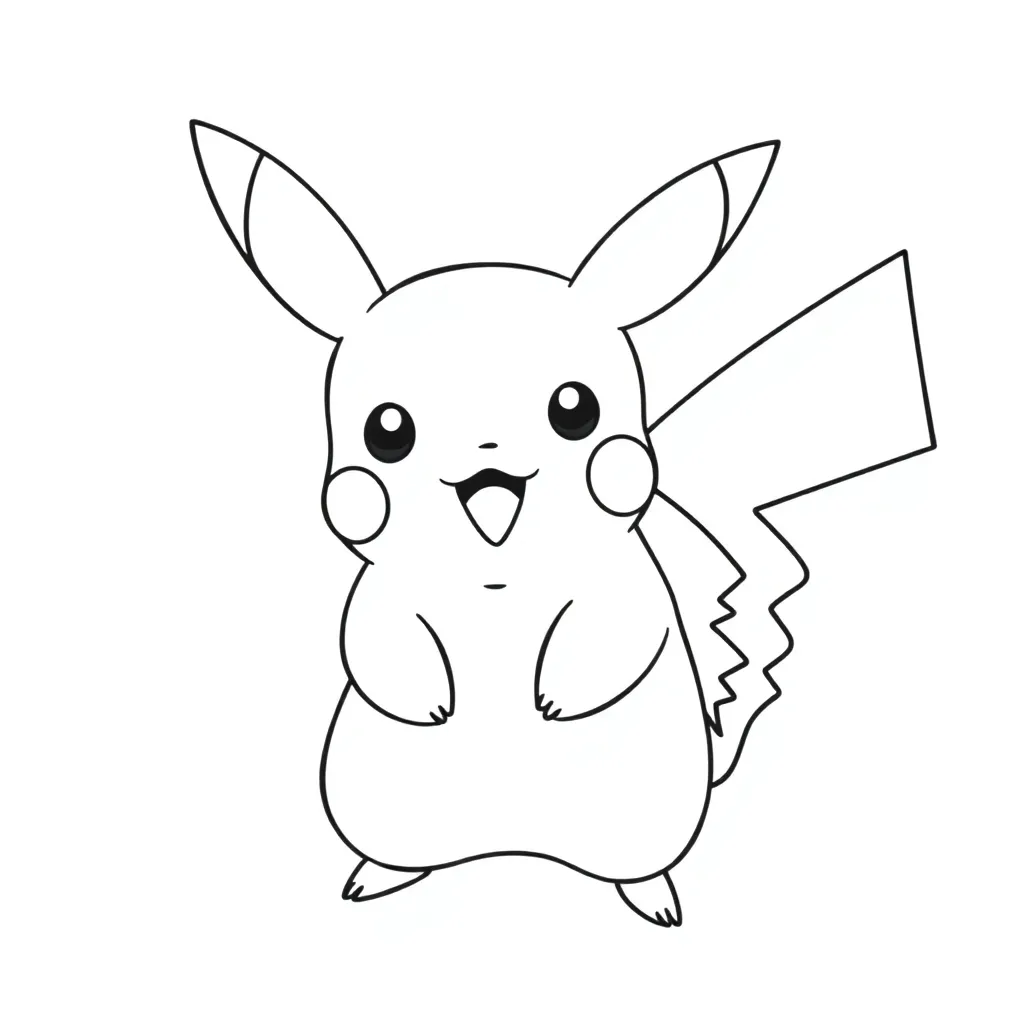 Pikachu coloring page