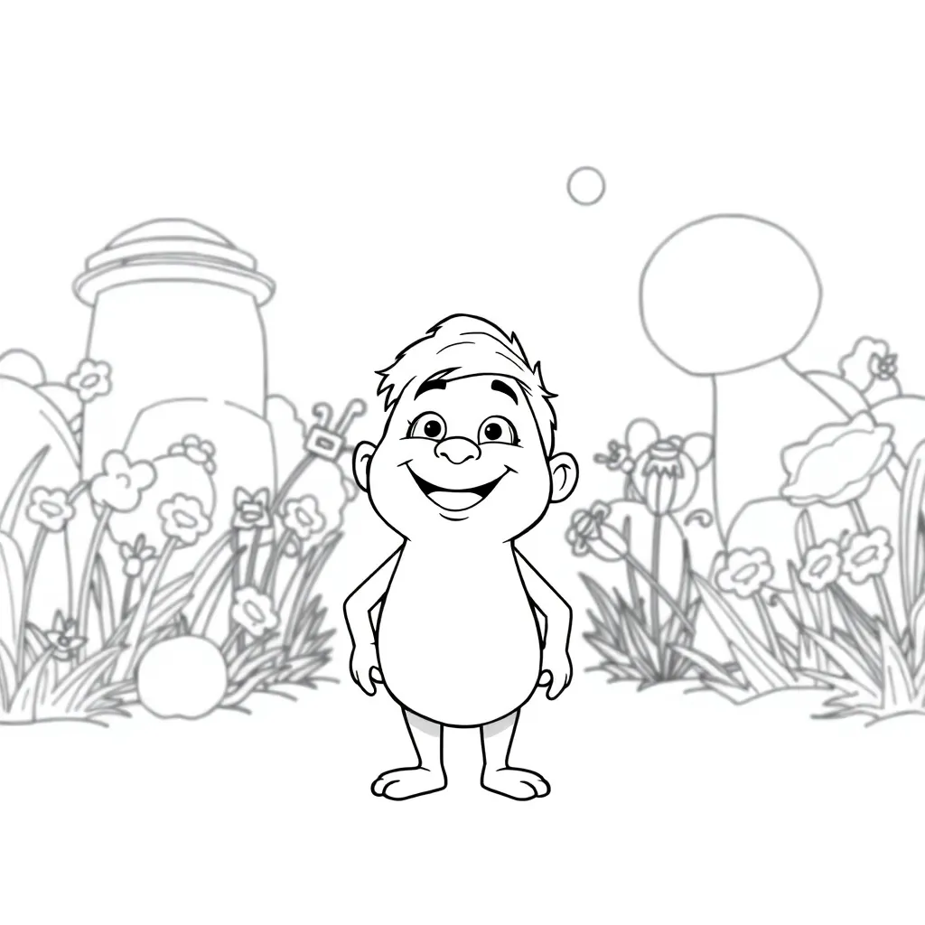 Pixar coloring page