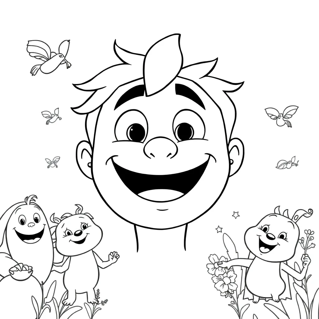 Pixar coloring page