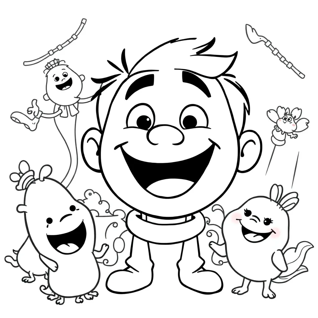 Pixar coloring page