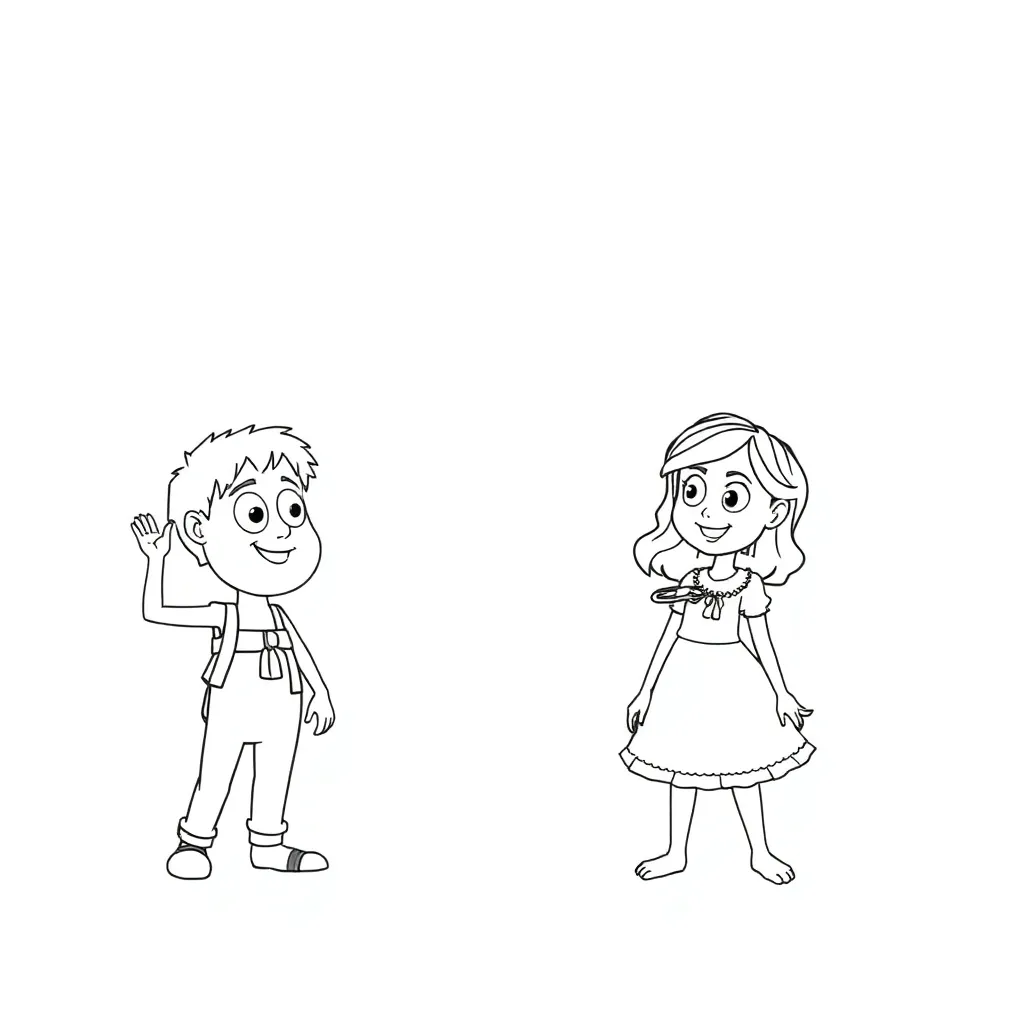 Pixar coloring page