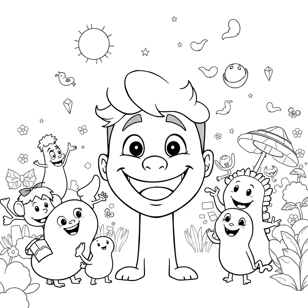 Pixar coloring page
