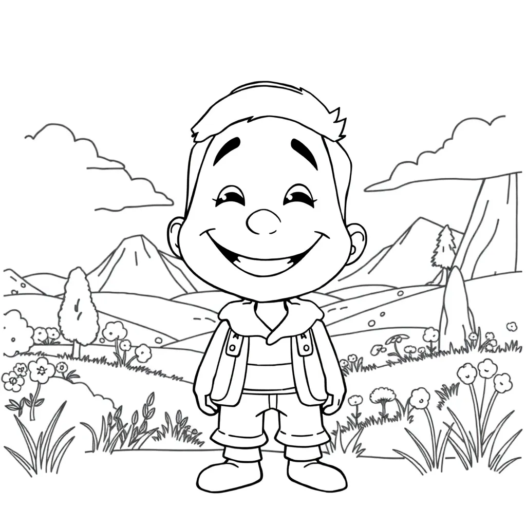 Pixar coloring page