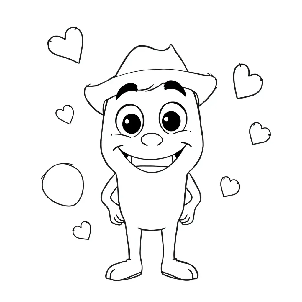 Pixar coloring page