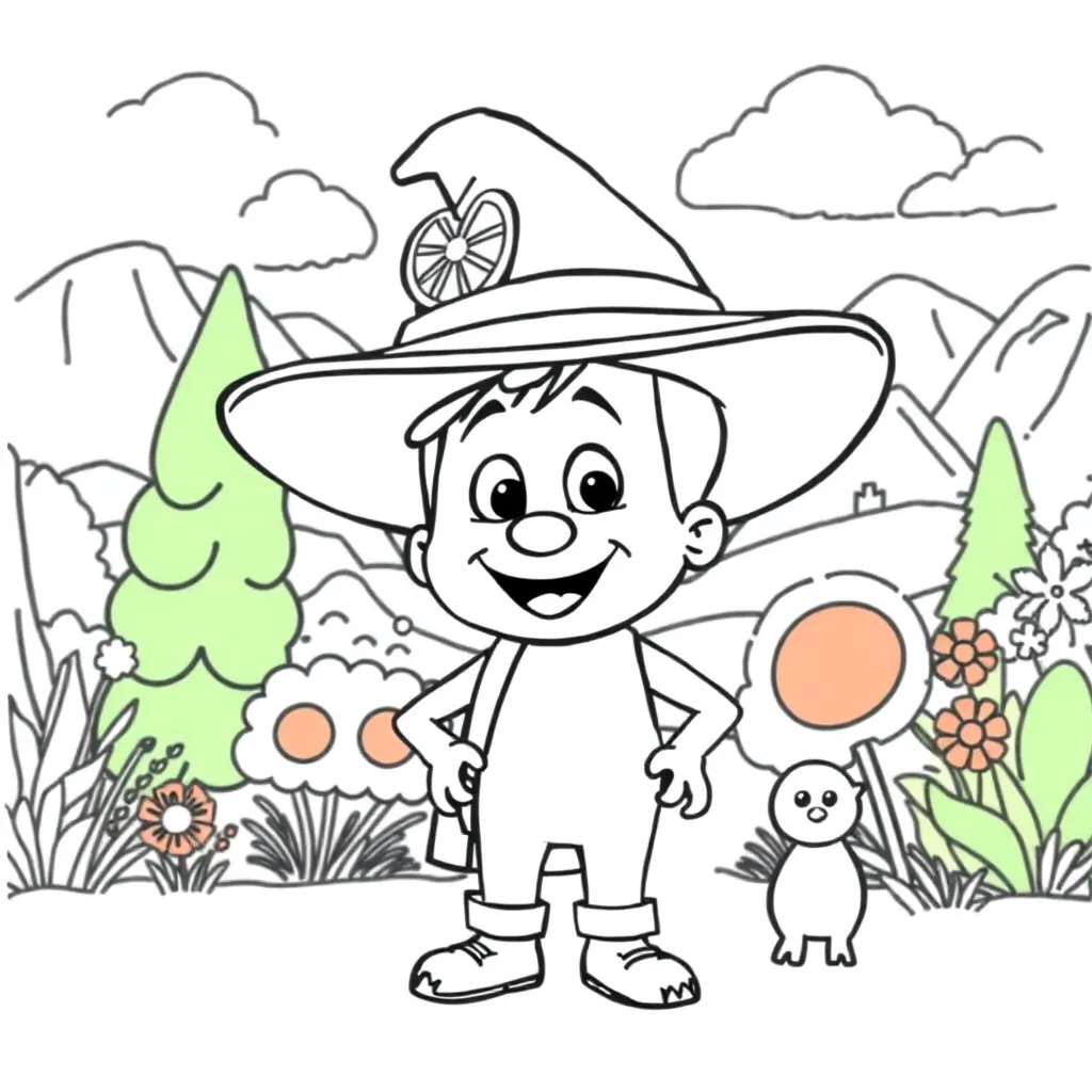 Pixar coloring page
