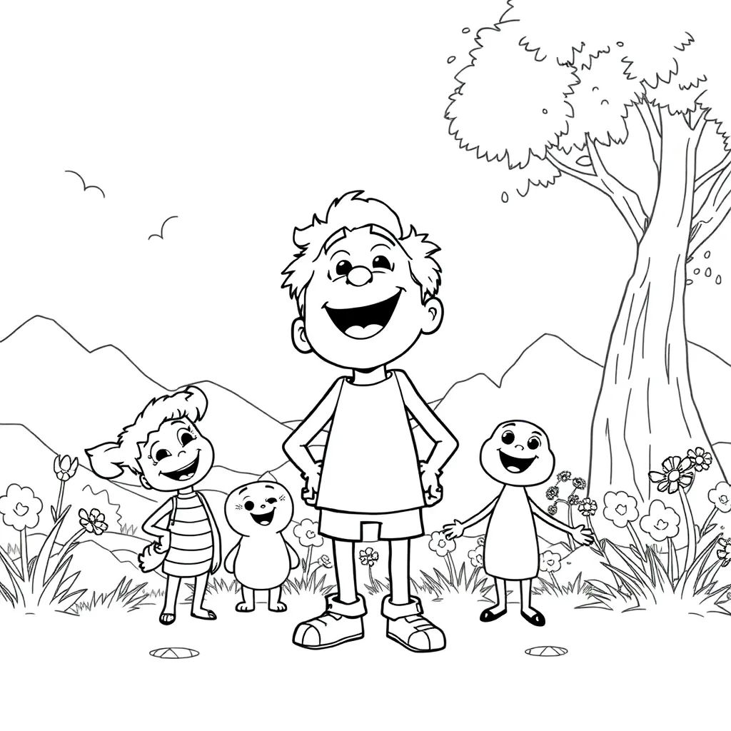 Pixar coloring page
