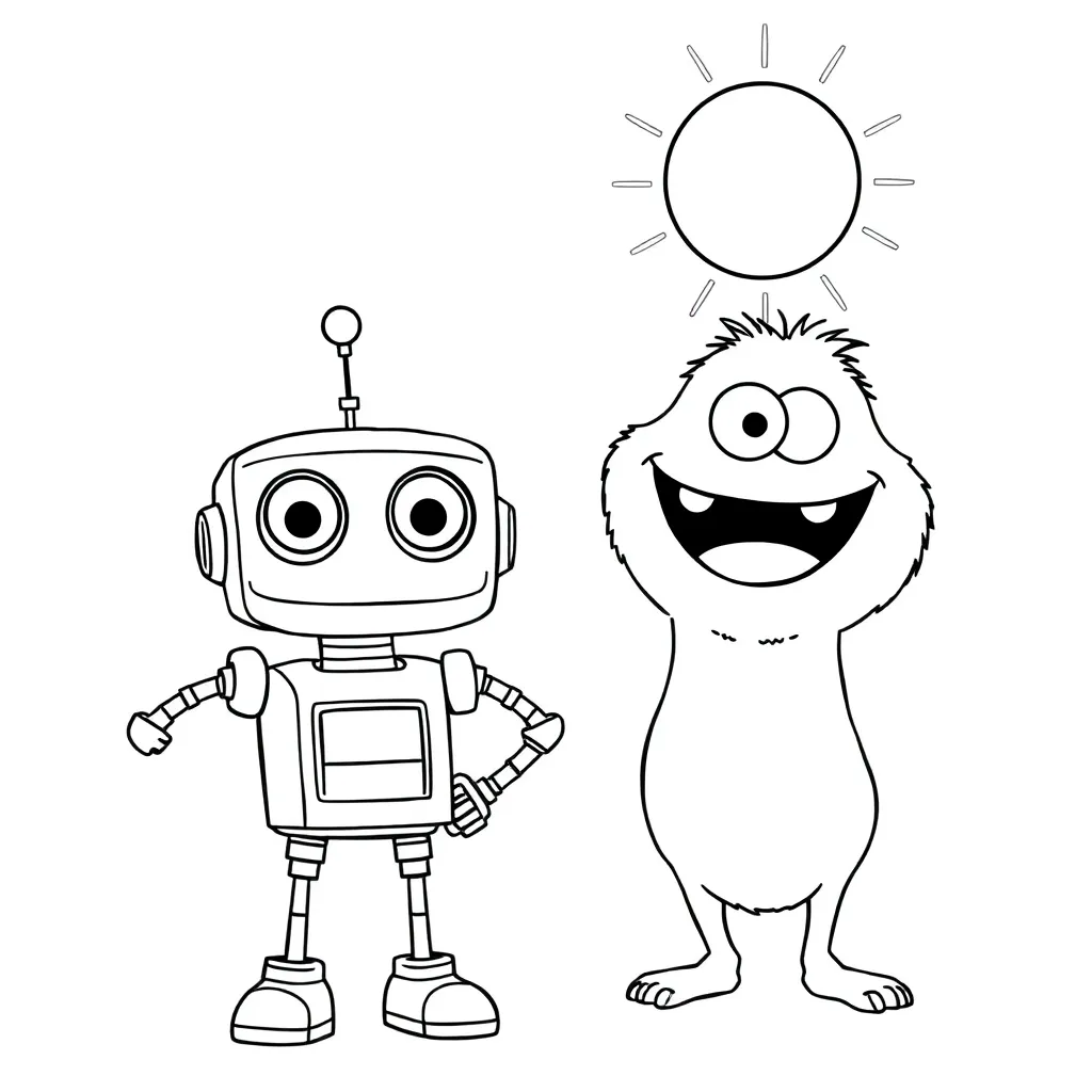Pixar coloring page